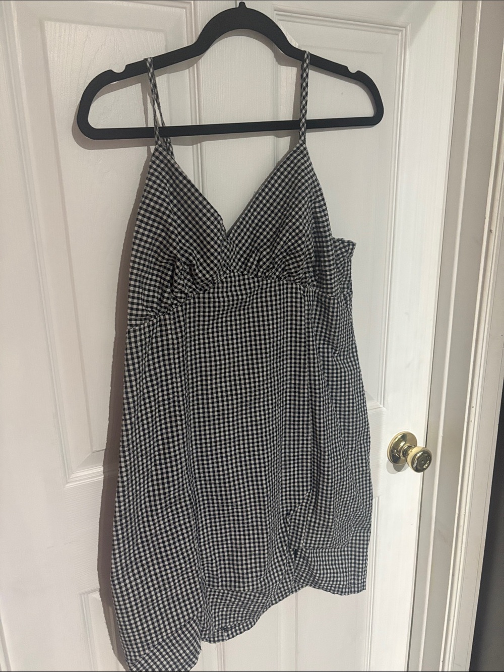 SO Black Slip Top with Label Detail